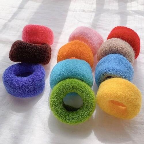 12 Pcs Elastic Hair Bands for Women Hair Accessories Girls Korean Hair Ties Kids Cute Wide Scrunchie Pack Rope 2021