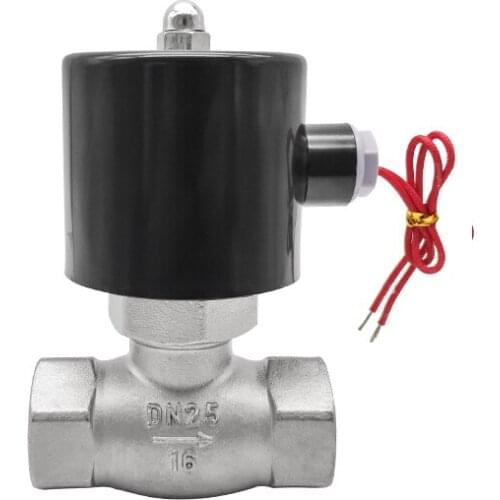 1" Steam Solenoid Valve Stainless Steel Normally Closed Solenoid Valve 24V 12V 220V 110V