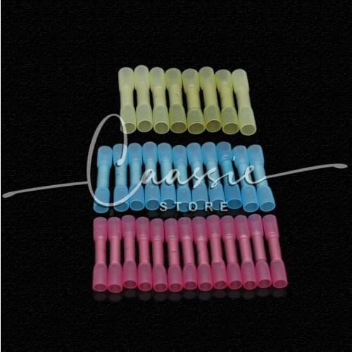 10/20/50PCS Waterproof Heat Shrink Butt Connectors Insulated Crimping Terminals Electrical Splice Wire Cable Crimp Connector Kit