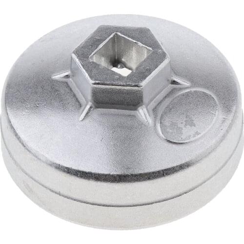 14 Flutes Cap Type Oil Filter Grid Wrench Socket Removal Tool, Aluminum Alloy, for Car