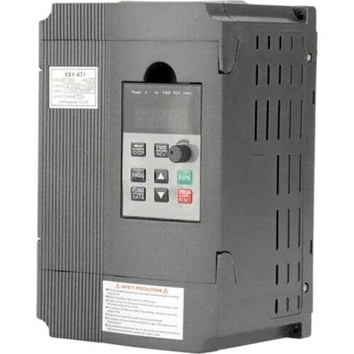 220V Single Phase to 3/Three Phase Output Frequency Converter VFD 1.5KW AC Motor