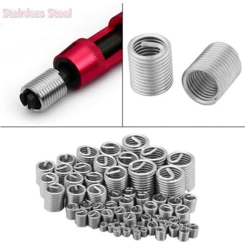 30PCS / Box Stainless Steel Thread Repair Insert Kit M8 M10 M12 Rivet Nut Kit Helicoil Thread Repair Insert Kit