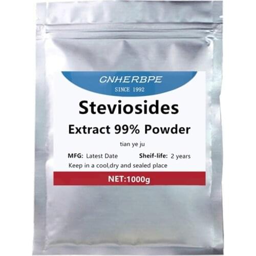 50-1000g 100% Natural Stevia Extract Powder,Zero Calories,Natural Sweetener Stevioside,Non-GMO,Organic ECOCERT Certificated