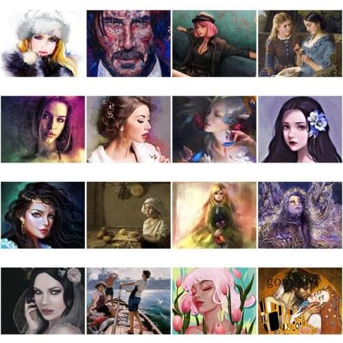 5D Diy Diamond Painting Cartoon Girl Portrait Full Square Round Rhinestone Embroidery Cross Stitch Kit Handwork Gift Home Decor