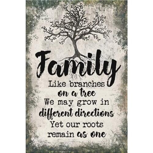 ARMYQZ Diamond Painting "Tree landscape Text" Cross Stitch Custom Photo Diamond Embroidery Square Round Drill Home Decor