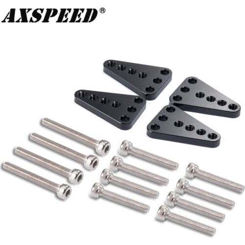 AXSPEED 4PCS RC Car Shock Mount Kit Adjustable Stand for 1:10 Axial SCX10 Honcho Dingo RC Crawler Racing Truck Upgrade Parts