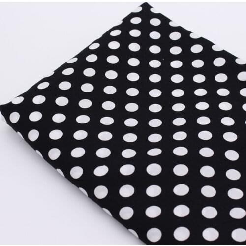 White Dot Black Fabric,Home Cloth Sewing Tilda,Printed Fabrics,Patchwork Tissu Home Textile Woven Telas Tecido