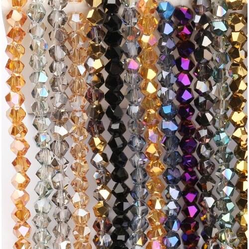 Austrian Crystal Faceted Beads 6/8mm Natural Stone Beads Glass Loose Bead China Jewelry DIY Making Accessories Wholesale In Bulk