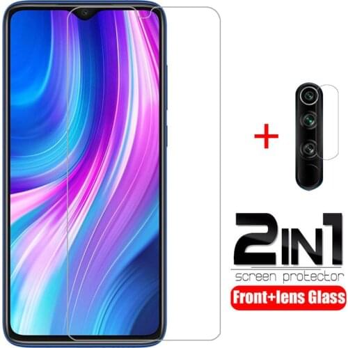 Case on redmi note 8 pro 8t 8a cover tempered glass screen protector camera lens protective film for xiaomi ksiomi phone coque