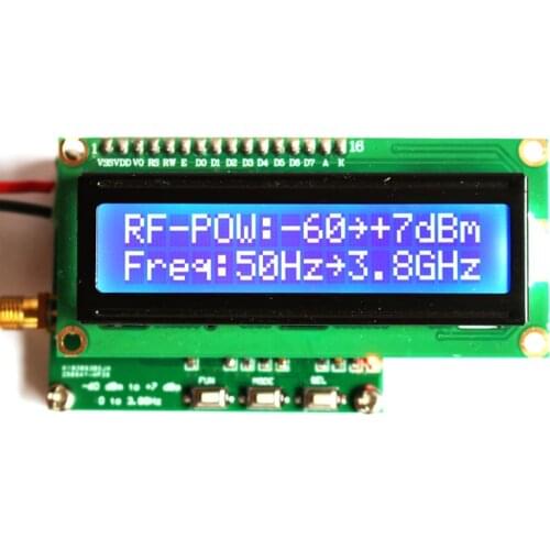 Digital RF Power Meter 50Hz~3.8GHz -60~+7 dBm Radio Frequency Measuring Module 0.1 dBm Accuracy