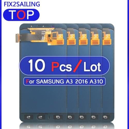 10pcs New LCD Display For Samsung Galaxy A3 2016 A310 A310F A310H A310 LCD Touch Screen Digitizer For Samsung Galaxy Replacement