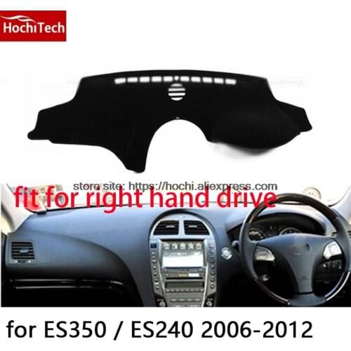 For lexus ES350 ES240 right hand drive dashboard mat Protective pad black Red car-styling Interior Refit sticker Mat products