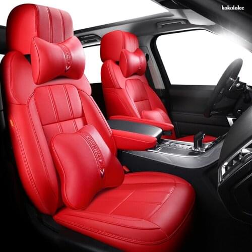 KOKOLOLEE Custom Leather car seat cover For Cadillac SRX ESCALADE ATS SLS CTS XTS CT6 XT5 XT4 Automobiles Seat Covers car seats