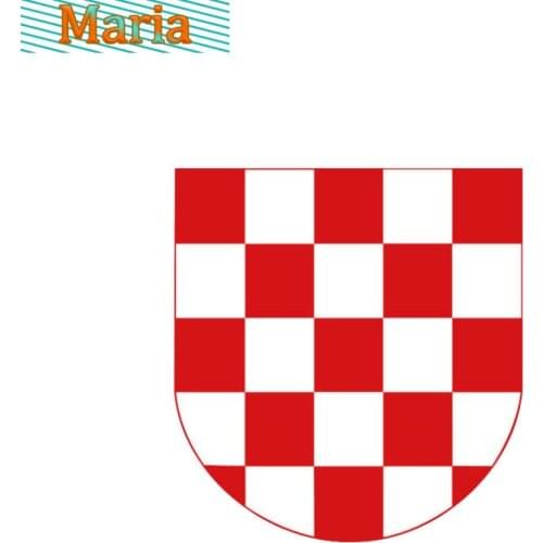 Personality Croatia Coat of Arms Flag Car Sticker Laptop Decal Waterproof KK Vinyl PVC JDM JEEP Van Bike Offroad RV A4 Q3 Polo