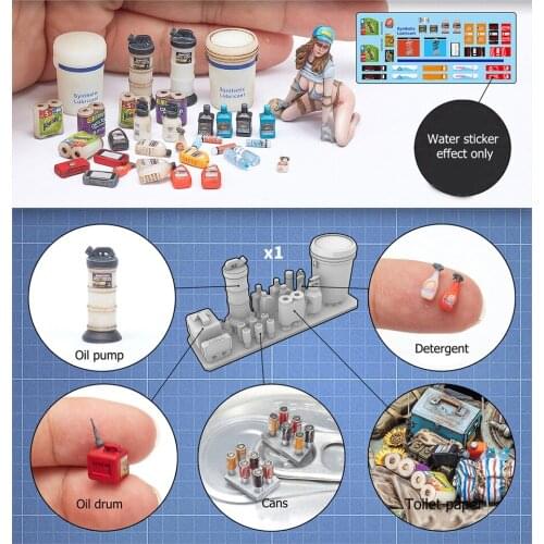 1/35 Scale 3D-Print Modern Civilian Supplies for LIANG-0410 1/35 Model Decoration Kit