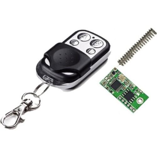 Low Power Decoding Module + Rolling Code Metal Four Button Remote Control