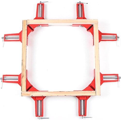MOYOTEC Multifunction 4 Pcs 90 Degree Right Clip Picture Frame Corner Clamp 100mm Clamps Corner Holder Woodworking Hand Tool