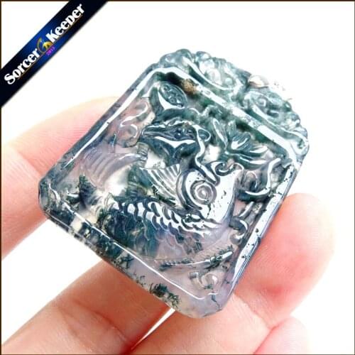 Real Hand-carved Fish Natural Agates Stone Lucky Amulet Pendant Beads Necklace For Women Men Fashion Charm Jewelry SS902