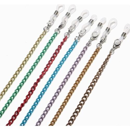 7Colour Fashion Non-slip Metal Eyeglass Chain Sunglasse Holder Necklace Reading Glasses Lanyard Spectacles Cords Eyeglass Holder