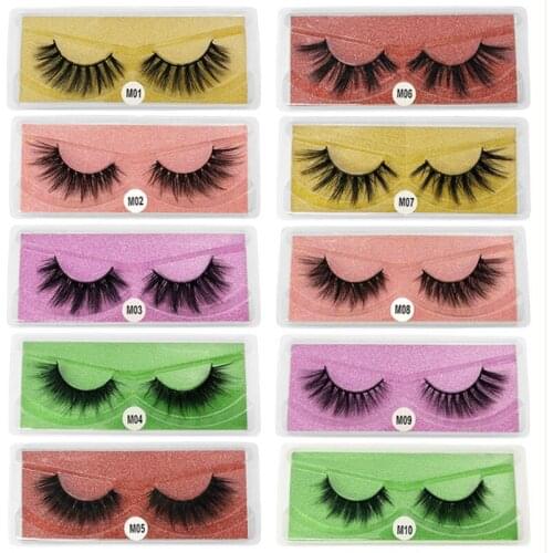 New Mink Lashes Wholesale 3d False Eyelashes High Quality Bulk Extension Faux Cils Natural Fluffy Long Eye Lashes
