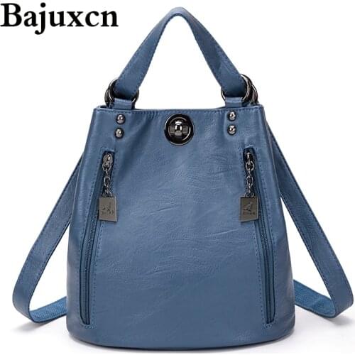 Luxury designer backpack high quality leather youth girl school bag brand designer fashion travel shoulder bag 2020 female bag