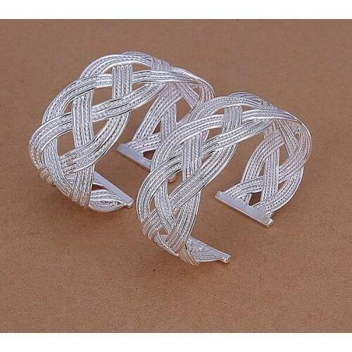S231 Wholesale, free shipping plated plated jewelry set, fashion jewelry set Net Mesh Bracelets Jewelry Set