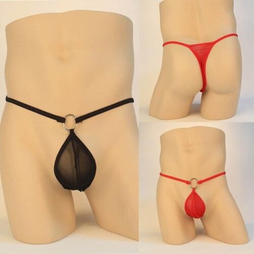 Sexy Dress Erotic Porno Men Sexy Mens Mesh Thongs Breathable Briefs Underwear Sissy Gay See-Through Hot Underpants стринги d4