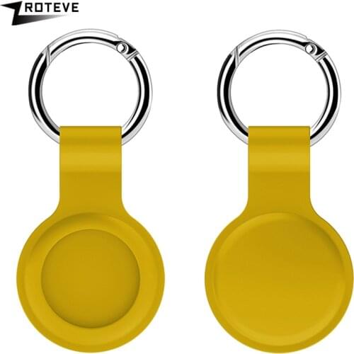 Silicone Case For Apple Airtags Liquid Protective Cover For Apple Locator Tracker Airtag Anti-lost Keychain Protective Sleeve