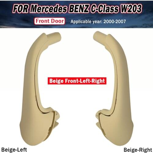 Car Styling Front Left Right Inner Handle Interior Door Panel Pull Trim Cover For Mercedes Benz C Class W203 2000-2007