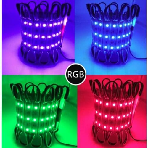 5050 SMD 3LEDs LED Module White/Warm White/red/green/blue/yellow/rgb Waterproof Light Advertising lamp DC 12V Wholesale