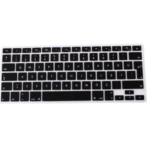 Turkish Letters Keyboard Protector for Macbook Air Pro Retina 13" 15" 17" Laptop Skin Covers for Mac book 13 15 EU Euro Version