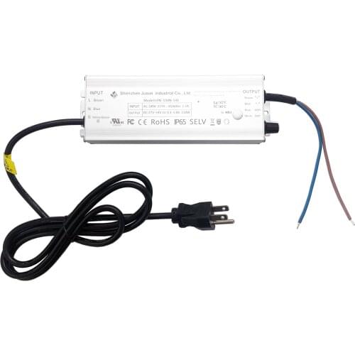 120W 2500mA UL Listed Constant Current CC Dimmable Aluminum Case LED Grow Light Power Driver with Dimmer Switch