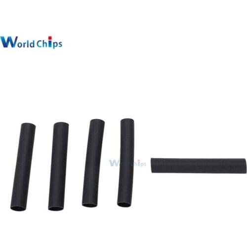 400pcs 3.5mm Polyolefin Heat Shrink Tubing Electrical Connection Wire Cable Wrap 2:1 Insulated Sleeving Tubing Set Black