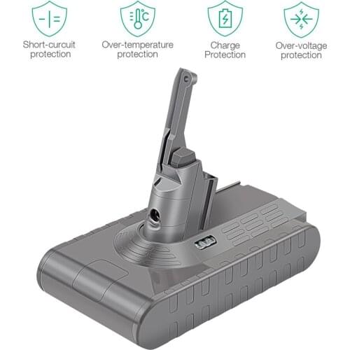 4600mAh 21.6V Battery For Dyson V8 Battery for Dyson V8 Absolute V8 Fluffy V8 Animal Li-ion Vacuum Cleaner rechargeable Battery