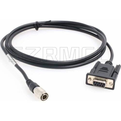 Hirose 6 Pin to DB9 RS232 COM Data Download Cable for Topcon Sokkia Total Station