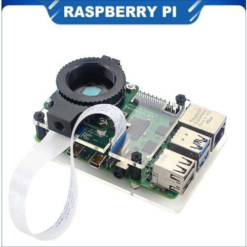 ITINIT R28 Raspberry Pi HQ Camera Module Acrylic Case with Stand Raspberry Pi Cameras Tripod Bracket Easy to Install