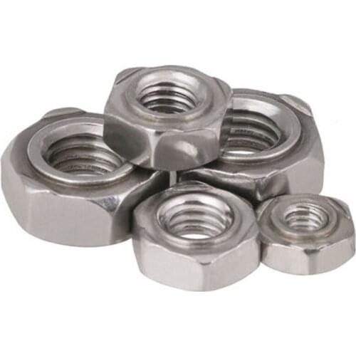 Free shipping 304 stainless steel hexagon welding nut /spot welding nuts GB13681/DIN929 M4 M5 M6 M8
