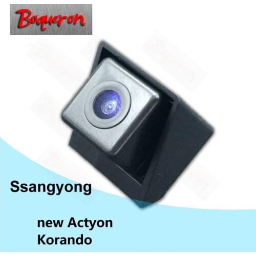 BOQUERON for Ssangyong new Actyon Korando HD CCD Night Vision Backup Parking Reverse Camera Car Rear View Camera NTSC PAL