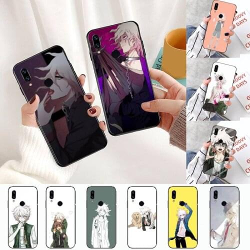 Makoto Nagito Komaeda Anime Phone Case For Xiaomi Redmi Note 4 4x 5 6 7 8 pro S2 PLUS 6A PRO