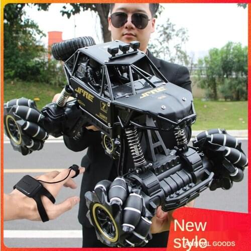 Childrens Remote-Control Automobile off-Road Vehicle Oversized Four-Wheel Drive Electric Racing Car Rock Crawler