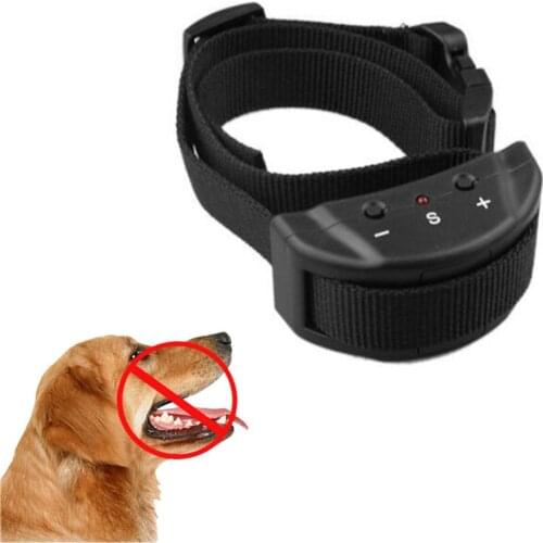 Dog Training Shock Collar Bark Stop Repeller Anti No Barking 7 levels Dogs Controller with Adjustable Strap Pet Training Device