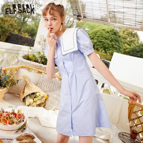 Прямые летние платья ELF SACK China At AliExpress