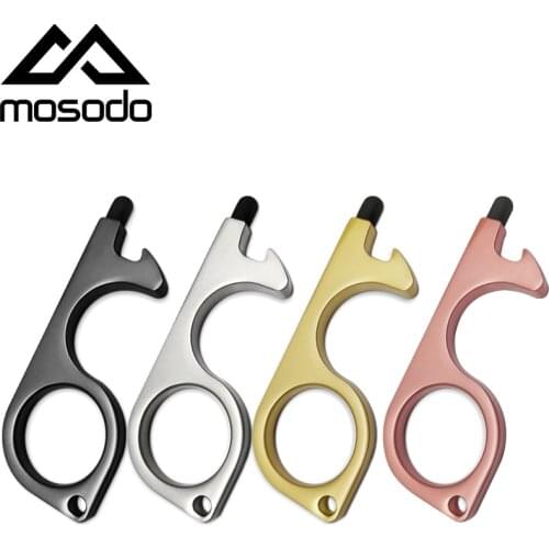 Mosodo No Touch Door Opener Tool Portable Elevator Button Press Hygiene Door Handle Screen Touch with Stylus Tips Beer Trigger