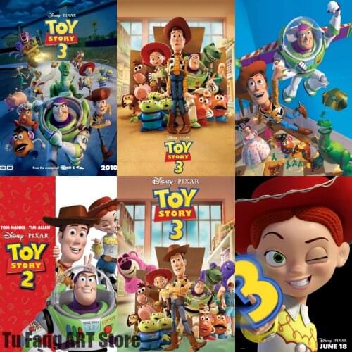 Disney Anime Canvas Painting Wall Art Prints Toy Story Cartoon Movie Posters Room Decor Pictures for Bedroom Home Decoration