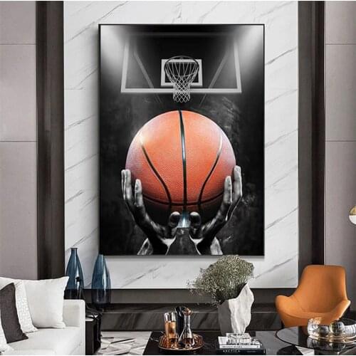 Basketball Player Basketball Dream Art Posters and Prints Canvas Painting Wall Art Picture for Living Room Boy Room Sports Decor