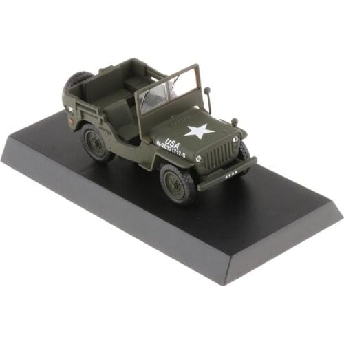 1/43 Scale Jeep 1947 Military USA Model Car Vehicle Open Car Collection