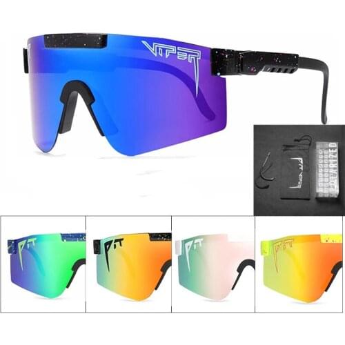 NEW double wides BRAND Rose red pit viper Sunglasses double wide polarized mirrored lens tr90 frame uv400 protection wih case