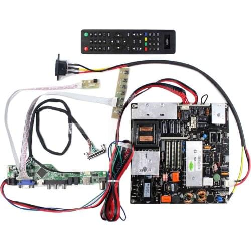 HD MI VGA AV USB RF LCD Board Work for 42inch 1920x1080 LC420EUN with Power Supply Board For Backlight MP118TFL42