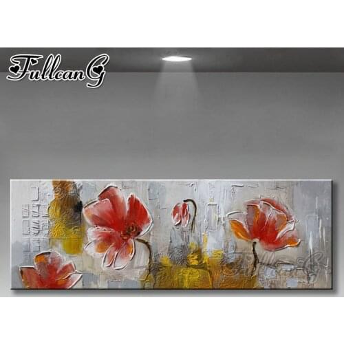 FULLCANG diy 5d full diamond embroidery sale abstract flower large mosaic canvas painting sale watercolor wall decoration FC2132