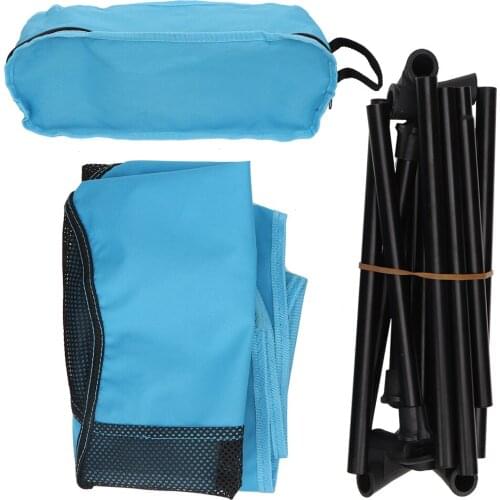 Portable Folding Chair Lightweight Outdoor Fishing Camping Hiking Beach Chair Stool Blue Fast Folding Easy To Carry Comfortable